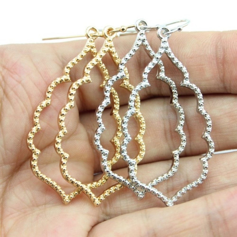Open Moroccan Style Earrings - Picture 2 of 7